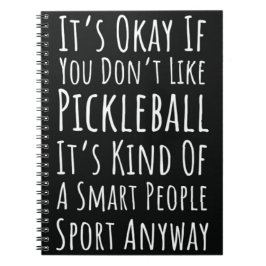 Leknologi Pickleball Älskare ger Humor-underhållen Anteckningsbok
