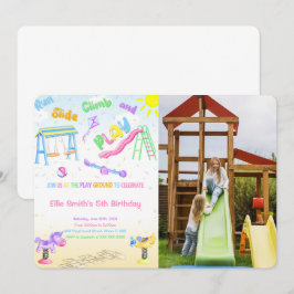 Lekplats Foto Inbjudan