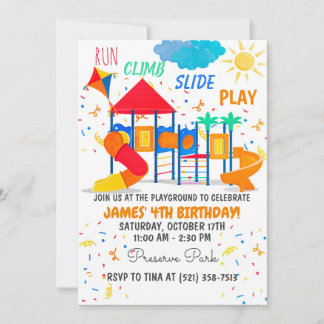 Lekplats Röd Inbjudan