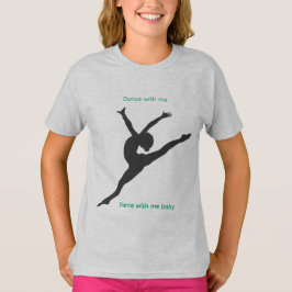 Lekplats T-Shirt med dansare i stålgrå