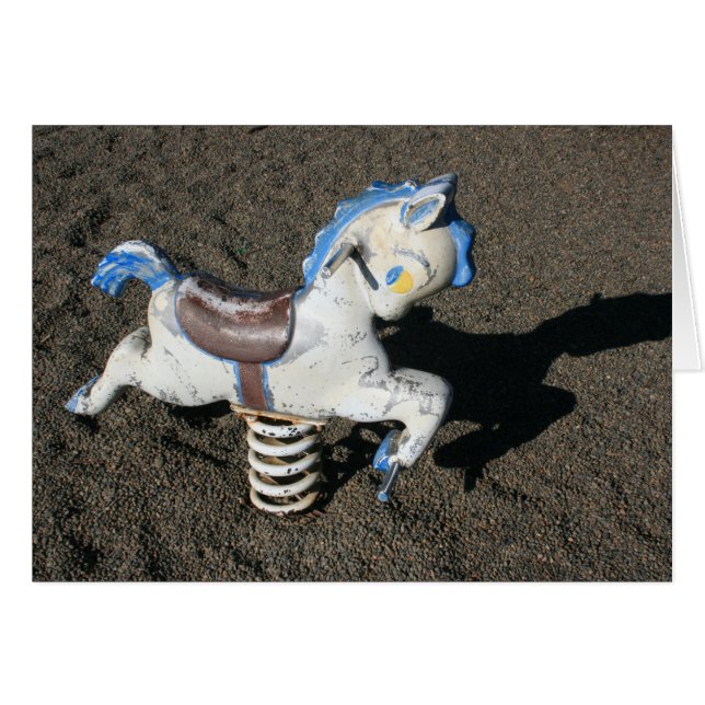 Lekplatshäst Hälsningskort (Framsidan Horizontal)