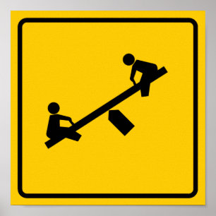 Lekplatsområdeshuvudvägen undertecknar poster