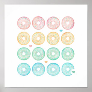 Lekra Pastelldonutsar Poster