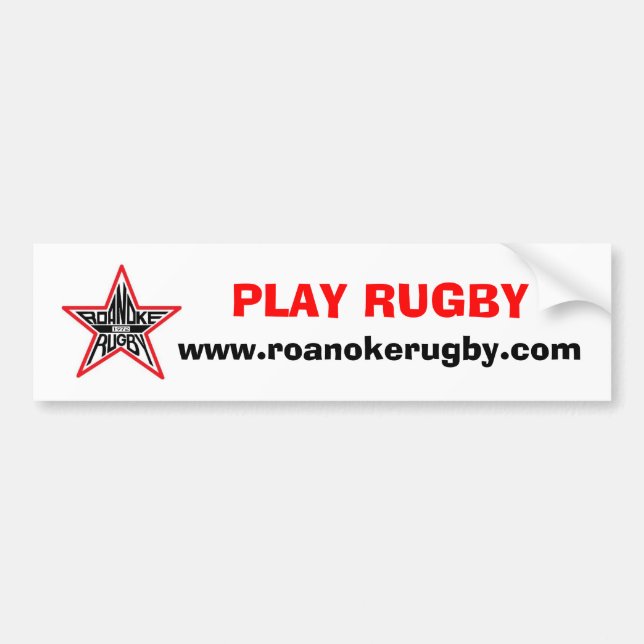 LekRugby mer sjuka Bumber Bildekal (Framsidan)