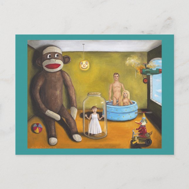 Lekrums mardröm 2 vykort (Framsida)