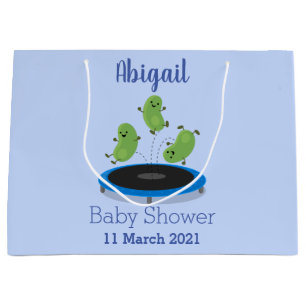 Leksa roliga grönt bönor på tecknad av spårvagn