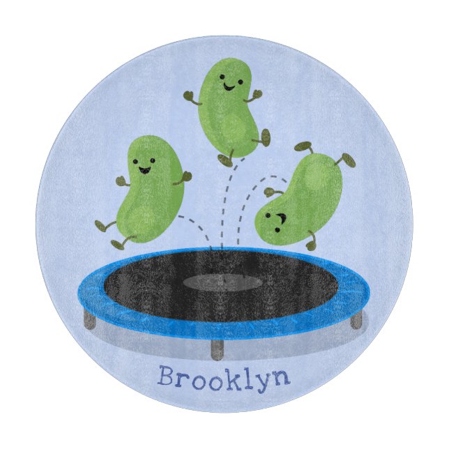 Leksa roliga grönt bönor på tecknad av spårvagn (Framsidan)