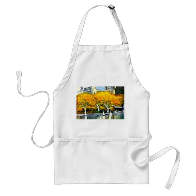 Leksak-båtar i parken Apron Förkläde (Framsidan)