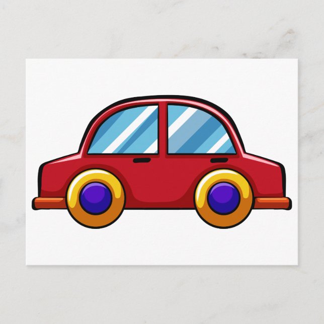 Leksak bil vykort (Framsida)