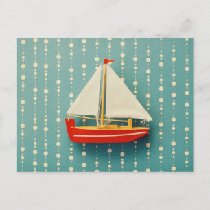 Leksak Boat-vykort Vykort