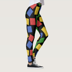Leksak-brickor Skriv ut röd, Gult, Grönt, blå, Leggings
