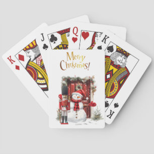 Leksak British Soldier Bearskin hat och Snögubbe Casinokort