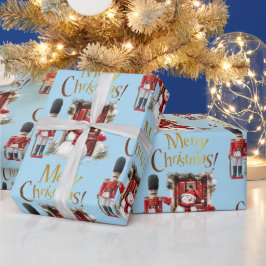 Leksak British Soldier Bearskin hat och Snögubbe Presentpapper