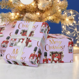 Leksak British Soldier Bearskin hat och Snögubbe Presentpapper