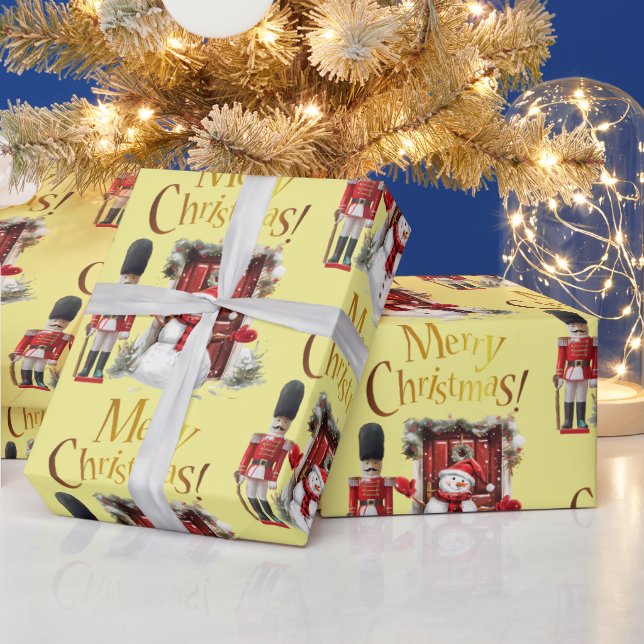 Leksak British Soldier Bearskin hat och Snögubbe Presentpapper (Helgdagar)