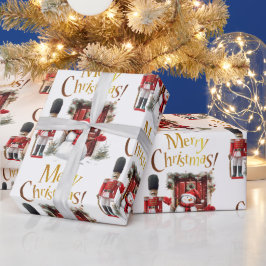 Leksak British Soldier Bearskin hat och Snögubbe Presentpapper