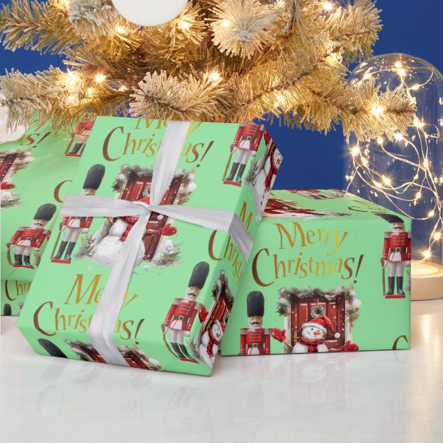 Leksak British Soldier Bearskin hat och Snögubbe Presentpapper (Helgdagar)