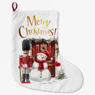 Leksak British Soldier Bearskin hat och Snögubbe Stor Julstrumpa