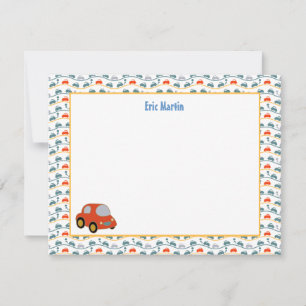 Leksak Car Derby - Personlig Stationery Anteckningskort