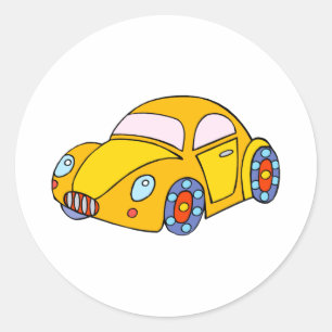 Leksak Car Runt Klistermärke