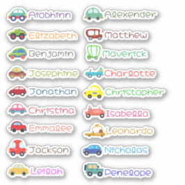 Leksak Cars Anpassningsbar Många Name Stickers Klistermärken