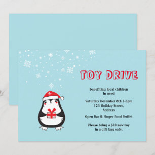 Leksak Drive Cute Santa Penguin Inbjudningar