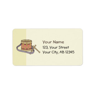 Leksak Drum Adressetikett