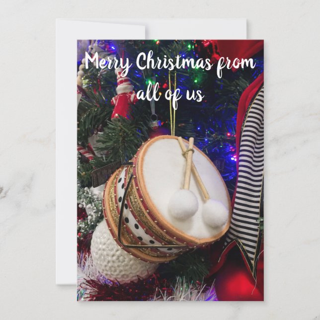 Leksak Drum julhälsningar Julkort (Framsida)