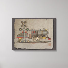Leksak Electric Tåg Canvastryck