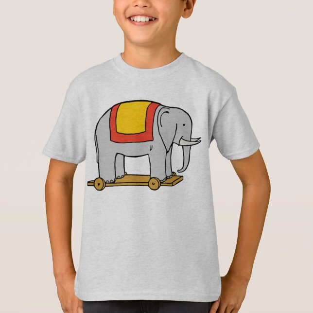 Leksak Elephant Vintage Art T-Shirt (Framsida)