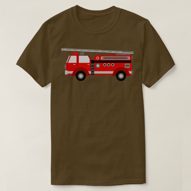 Leksak Firelångtradare Red Grått and Black Perfekt T Shirt (Design framsida)
