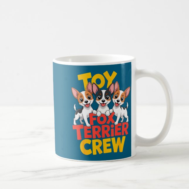 Leksak Fox Terrier Besättning Tecknad Liten Amerto Kaffemugg (Höger)