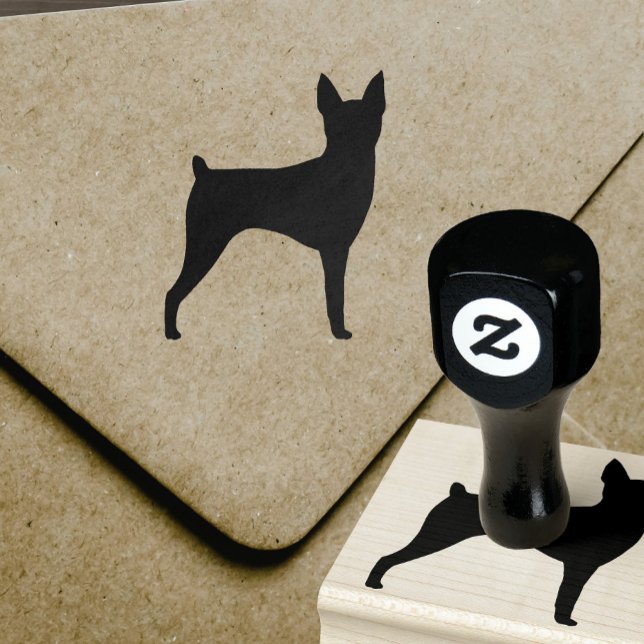 Leksak Fox Terrier Hund aveln Silhouette Stämpel (Skapare uppladdad)