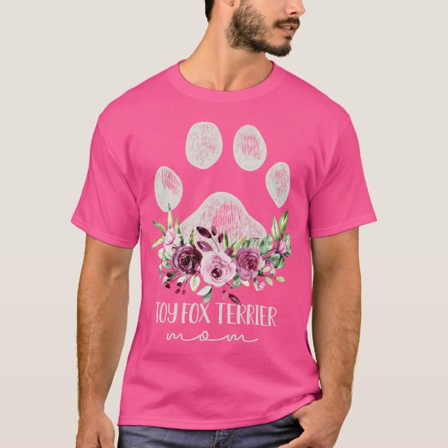 Leksak Fox Terrier Hund Mamma T Shirt (Framsida)