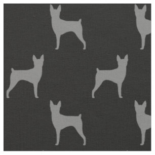 Leksak Fox Terrier Hund Silhouettes Patterned Tyg