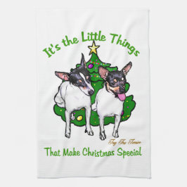 Leksak Fox Terrier-jul Kökshandduk