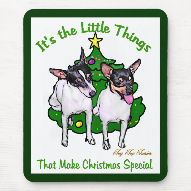Leksak Fox Terrier-julklappar Musmatta (Framsidan)
