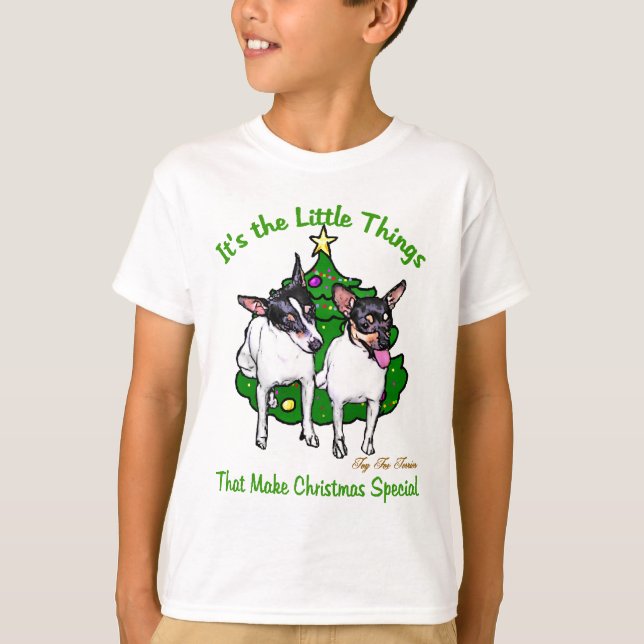 Leksak Fox Terrier-julklappar Tee (Framsida)