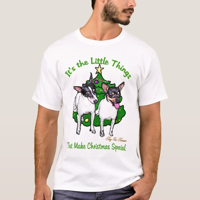 Leksak Fox Terrier-julklappar Tee (Framsida)
