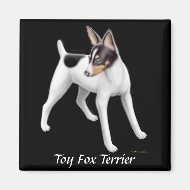 Leksak Fox Terrier Magnet (Framsidan)
