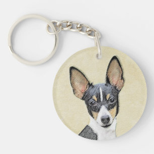 Leksak Fox Terrier-målning - Cute Original Hund Ar