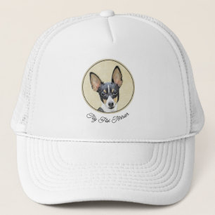 Leksak Fox Terrier-målning - Cute Original Hund Ar Keps