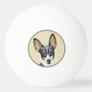 Leksak Fox Terrier-målning - Cute Original Hund Ar Pingisboll