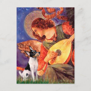 Leksak Fox Terrier - Mandolin Angel Vykort