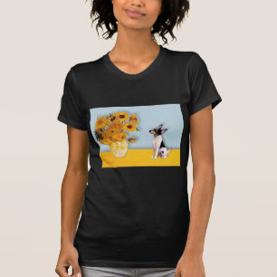 Leksak Fox Terrier - Solblommor T-shirt