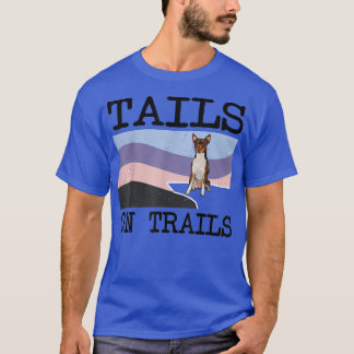 Leksak Fox Terrier Svan på spårvagnar Rolig hund H T Shirt