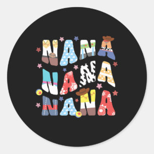 Leksak Funny Story Grandma Grandpa Mors dag Far Runt Klistermärke