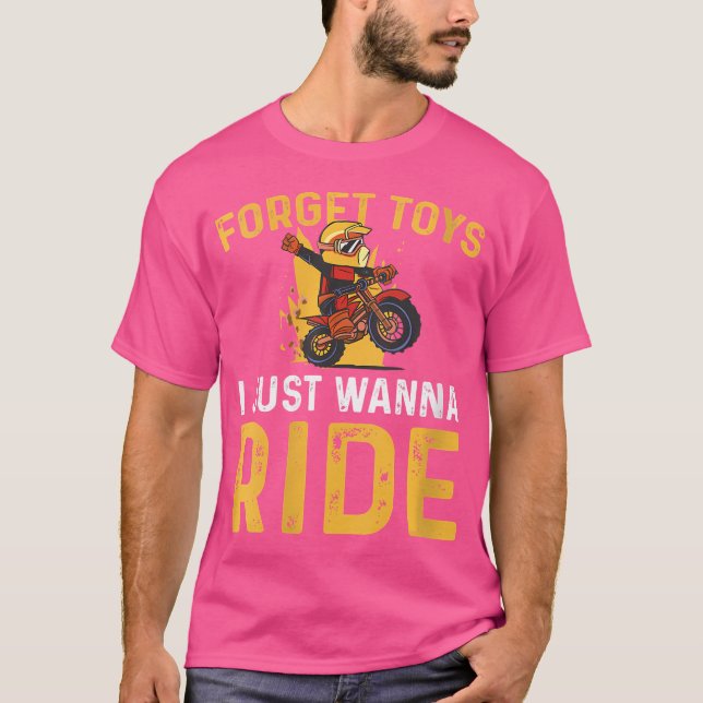 Leksak I Wanna Motorcycle T Shirt (Framsida)