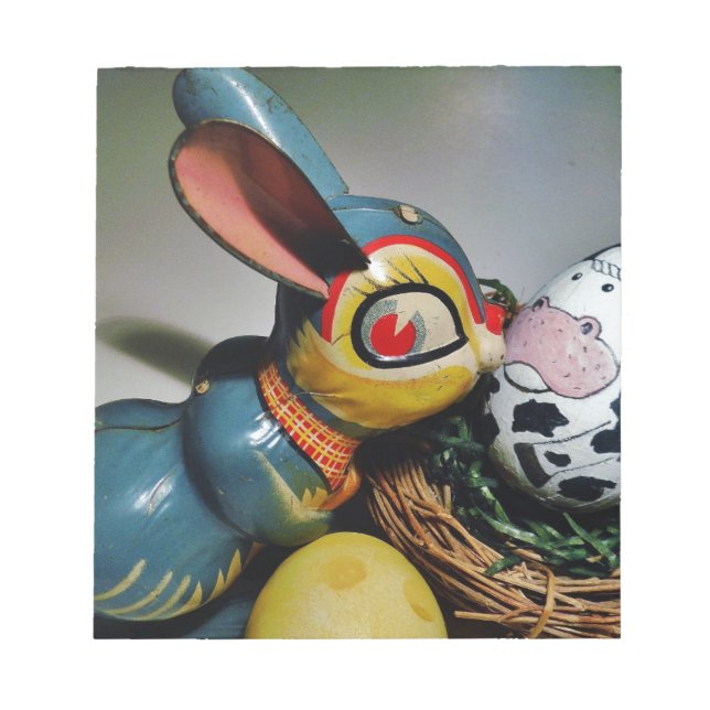 Leksak, kanin och ko-ägg anteckningsblock (Framsida)