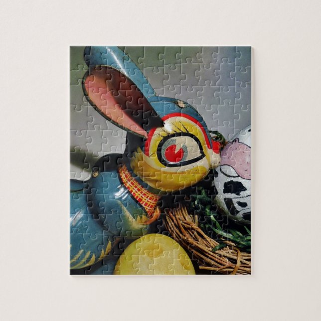 Leksak, kanin och ko-ägg pussel (Vertikal)